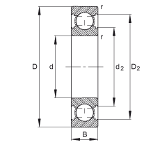 S 6002-C, ă(ni)YC (j) DIN 625-1 ˜ʵҪߴ