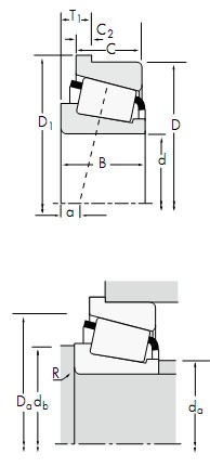 TIMKEN 帶法蘭單列757/752-B樣本圖紙