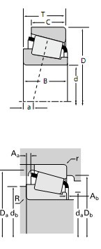 TIMKEN 單列圓錐滾子軸承JLM104948/LM104911A樣本圖紙